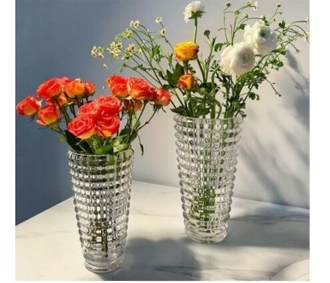 Florero de Vidrio deluxe Concavo 14x9 cm