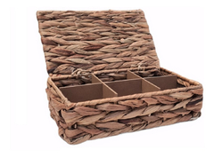 Caja de Te 6 Divisiones Seagrass 24x15 cm