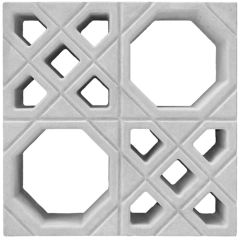 cobogo de concreto estililo árabe muxarabi