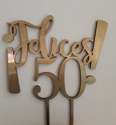 CAKE TOPPER ESTÁNDAR CUMPLEAÑOS - Pitucas Deco