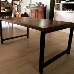 MESA RATONA HIERRO Y MADERA