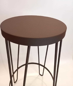 BANQUETA/TABURETE ALTA estilo industrial hierro y chapa en internet