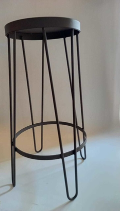 BANQUETA/TABURETE ALTA estilo industrial hierro y chapa