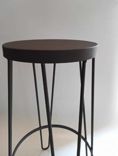 BANQUETA/TABURETE ALTA estilo industrial hierro y chapa - comprar online
