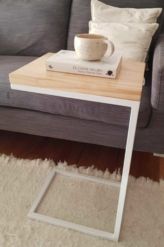 MESA DE ARRIME estilo industrial hierro y madera