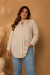 Maxi camisas cuello mao Liso - tienda online