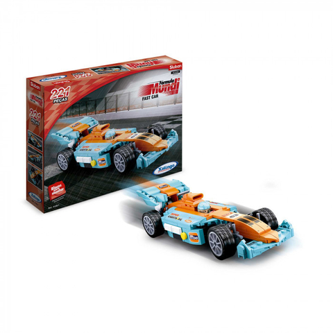 Blocos de Montar Carro de Corrida - 221 Peças