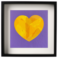 Imagen de Corazón Amarillo - Lavanda