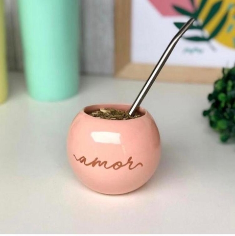 Mate cerámica color