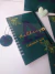 Kit Passeio Verde escuro com dourado - Atelier Sonho de Artesanato