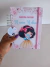 Agenda Escolar Branca de neve Rosa - Atelier Sonho de Artesanato