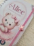Caderneta de Saúde Infantil Personalizada com Nome e Foto | Tema Ursinha delicada - Atelier Sonho de Artesanato
