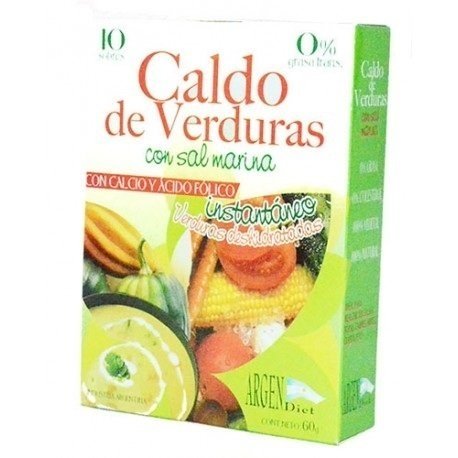 Caldo de Verdura Argendiet Con Sal Marina 60 grms