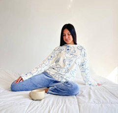 Pijama Unidad celeste - comprar online