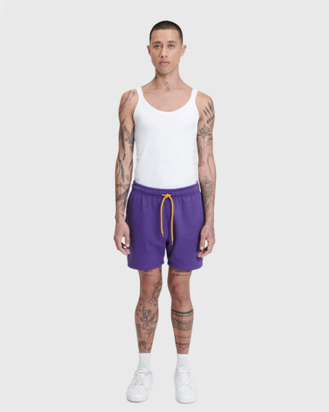 Shorts BAW Moletom Rubber Patch Roxo