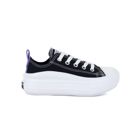 Tênis Converse Chuck Taylor All Star Move Ox Juv Preto Lua Roxa Ck10420001