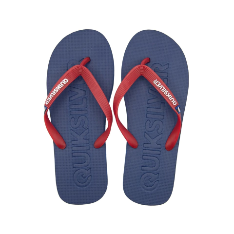 Chinelo Molokai Debossed Color Quiksilver Azul Marinho