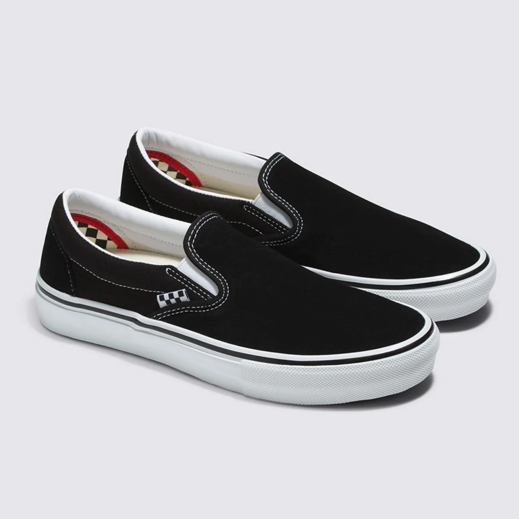 靴 Vans Slip On Pro Hosoi 27cm skate Tênis Vans Skate Slip-on Pro Black White