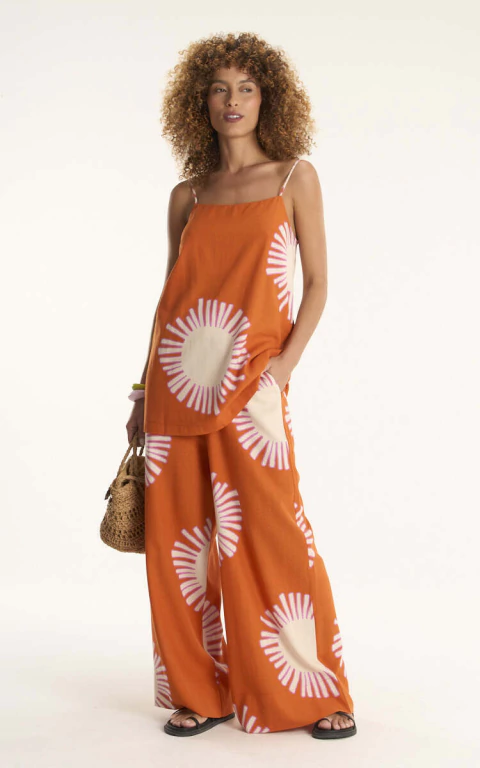 Calça Cantão Linho Est Maxi Sol - comprar online