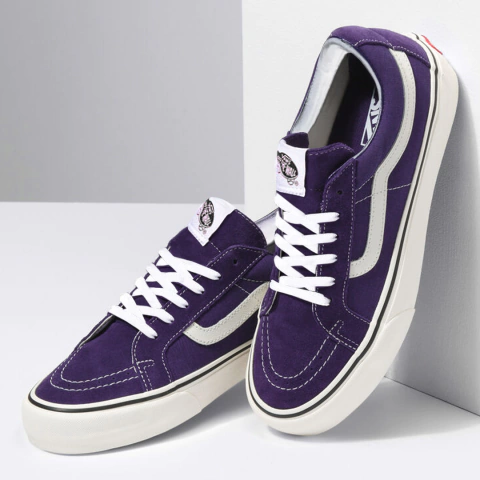 Tênis Vans Sk8-Low Infantil Suede Gothic Grape