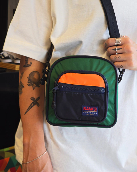 Shoulder BAG BAW Mini Bag Colorblock Verde