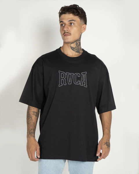 Camiseta RVCA Oversized Stitch Preta - comprar online