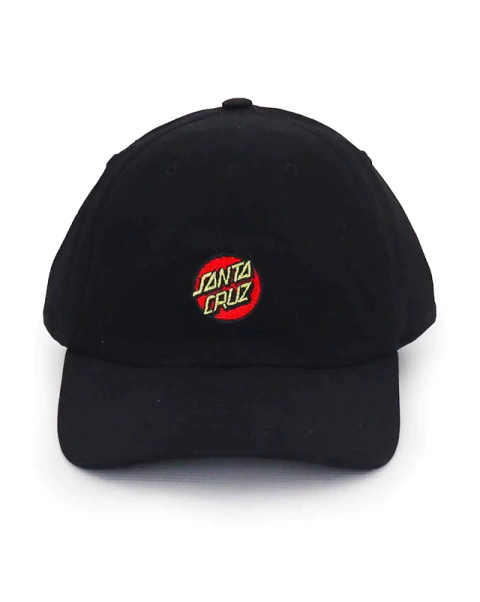Boné Santa Cruz Dad Hat Classic Dot Preto