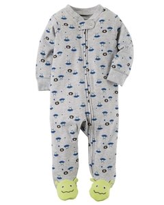 Pijama extraterrestres de algodón talle 9 meses