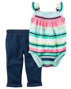Conjunto 2 piezas rayado verano talle 6 meses - comprar online