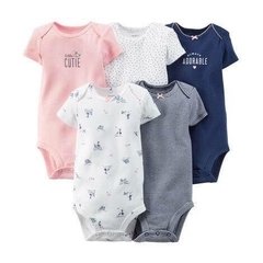 Pack 5 bodies mangas cortas little cute
