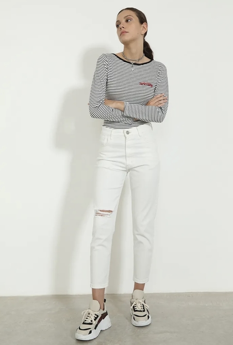 Jean Depeche Mode Off White