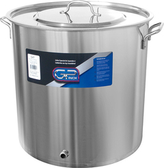 Caldeirão Inox Com Niple 68,4 Litros