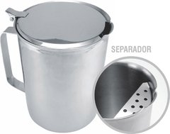 Jarra com tampa inox e separador de gelo