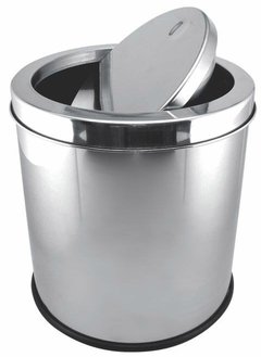 Lixeira aço inox 20 litros basculante