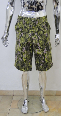Calça/Bermuda Tipo Militar Camuflada Pixels Verde - CÇM09 - Lady Snake Rock Wear
