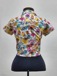 Cropped Skull Aquarela II - CAF02 - comprar online