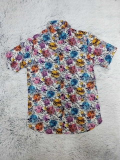 Camisa Skull Watercolor - CAM21