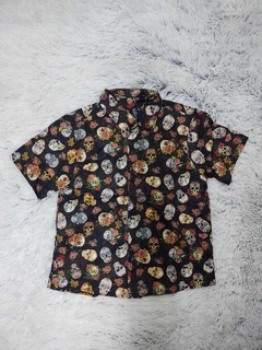 Camisa Manga Curta Infantil Skull Colors - CAI01