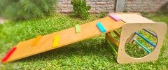 Combo LoL Cubo + Rampa de madera para trepar - comprar online