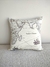ALMOHADON MAPAMUNDI VINTAGE GABARDINA - comprar online