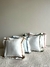 ALMOHADON TUSOR BLANCO CON CINTAS DE COLOR en internet