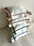 ALMOHADON TUSOR BLANCO CON CINTAS DE COLOR RECTANGULAR - tienda online