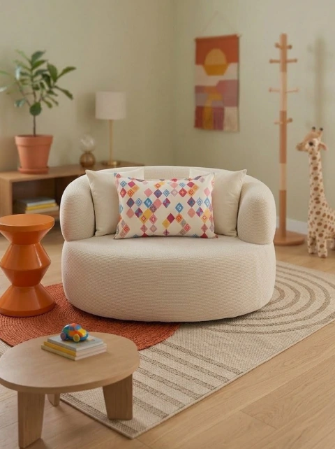 ALMOHADON 1716- BLACKOUT ESTAMPADO - CUADRITOS