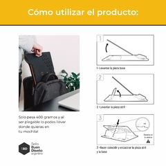 FlipBook 15" - Soporte Notebook Diseño Portátil y Plegable en internet