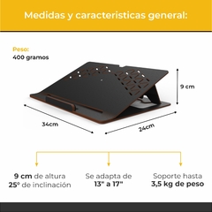 FlipBook 15" - Soporte Notebook Diseño Portátil y Plegable - Sumapack