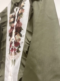 CAMISA FELI VERDE MUSGO - Agustina Escobar
