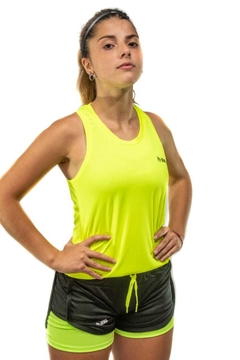SUDADERA AMARILLO FLUOR MUJER RUNING en internet