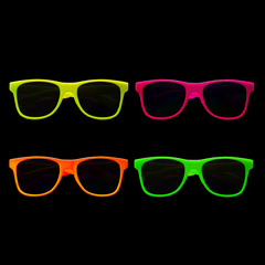 Anteojos tipo Rayban con marco flúor