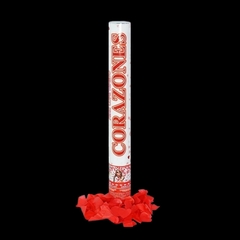 Cañón lanzapapeles modelo corazones