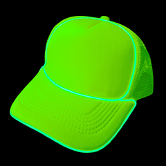 Gorra flúor led color verde